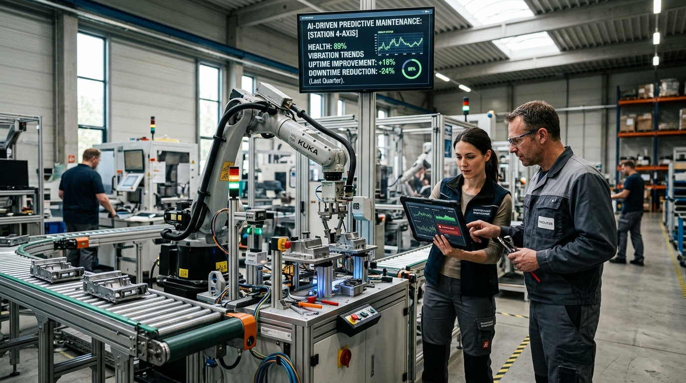 Intelligence artificielle et industrie manufacturière : cas pratiques et résultats
