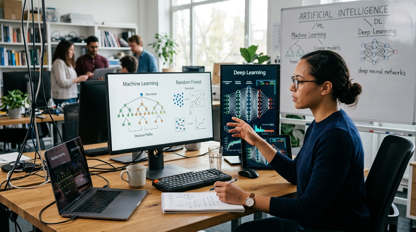 Machine learning vs deep learning : quelles différences en intelligence artificielle ?
